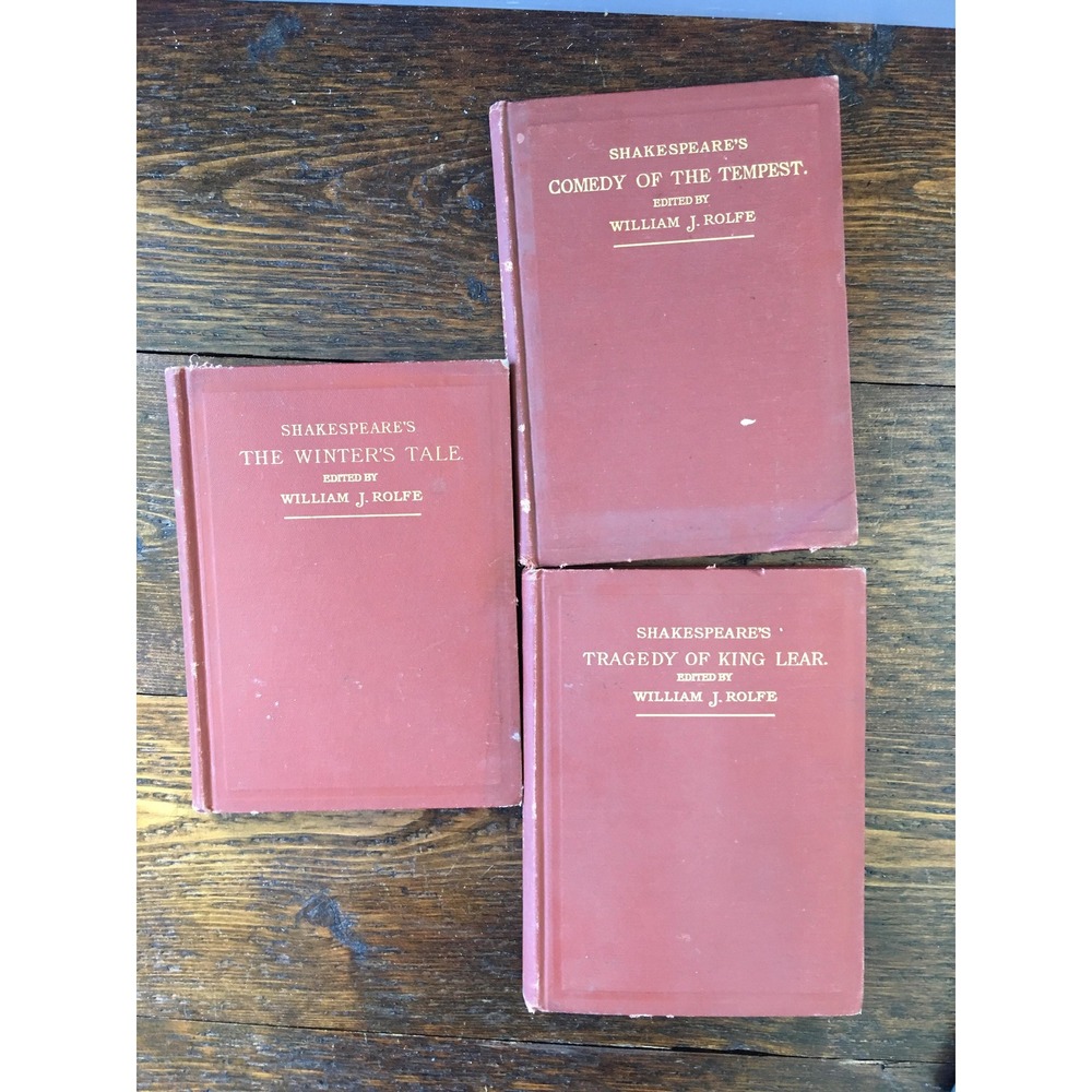1900s Shakespeare Rolfe Winters Tale Tempest, and King Lear antiquarian‎ books